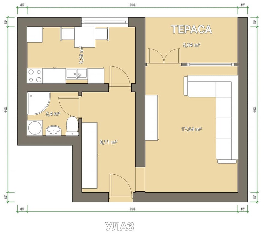 m2Gsigma nekretnine, Zrenjanin, Bagljaš, jednosoban stan na prodaju, 1442